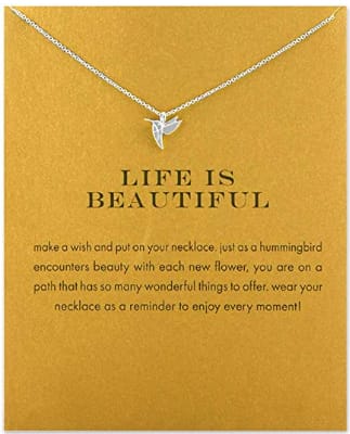 LANG XUAN Message Card Compass Pendant Necklace