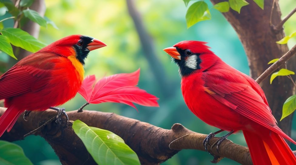 Red Robin Bird Vs Cardinal